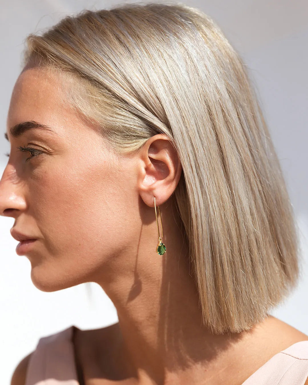 Pendientes Jade Verde Kokod