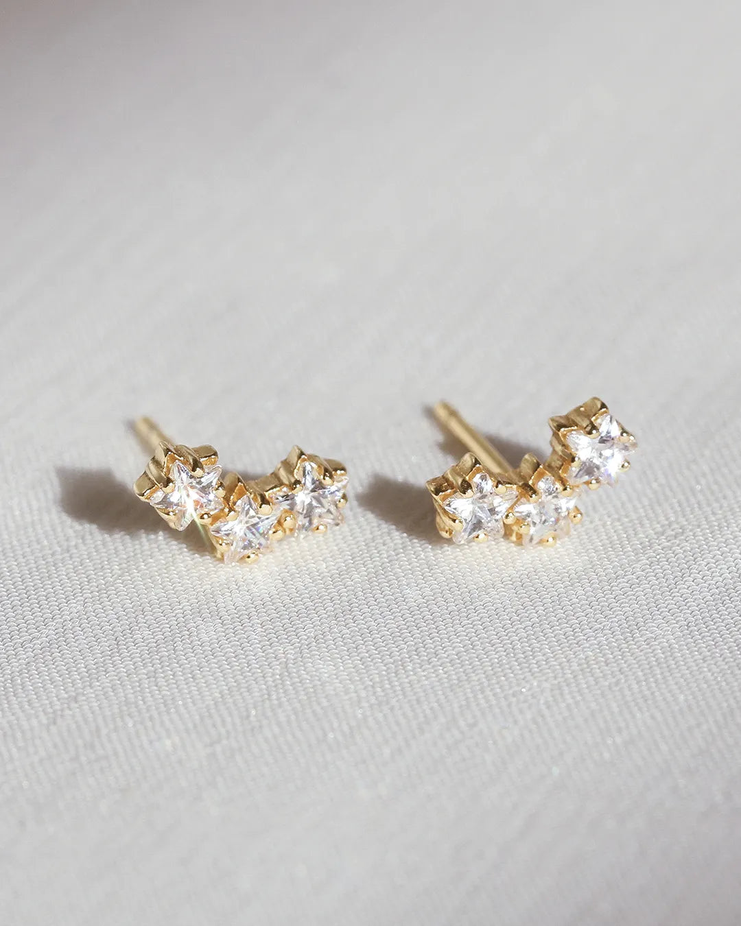 Mini Tristar Star Earrings