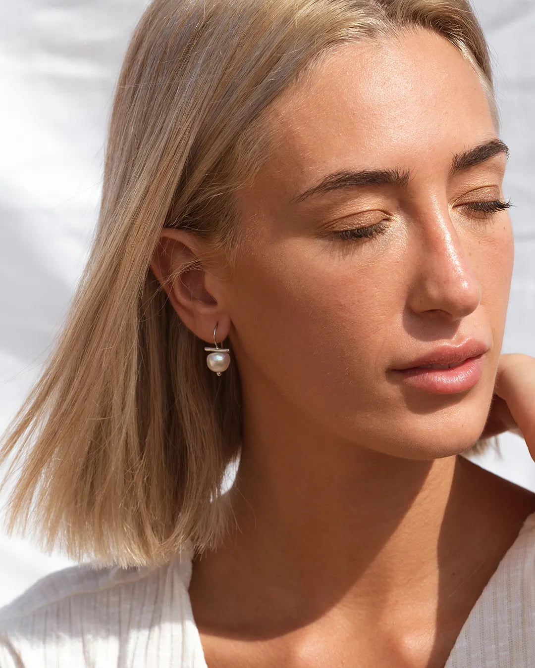 Pearl Silver Earrings Pearl