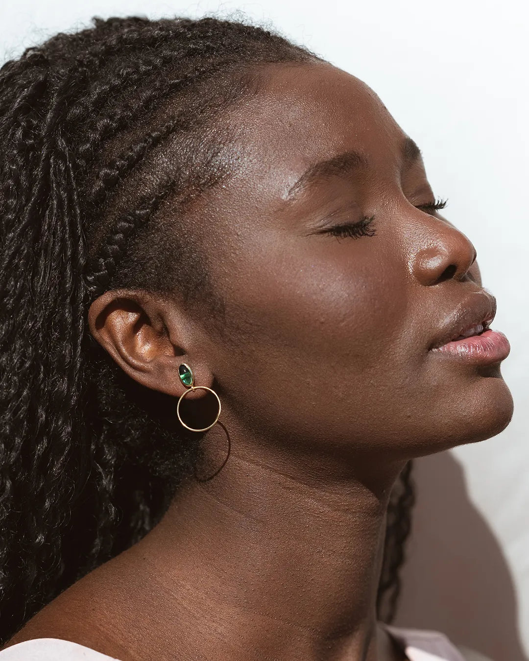 Ela Green Jade Earrings