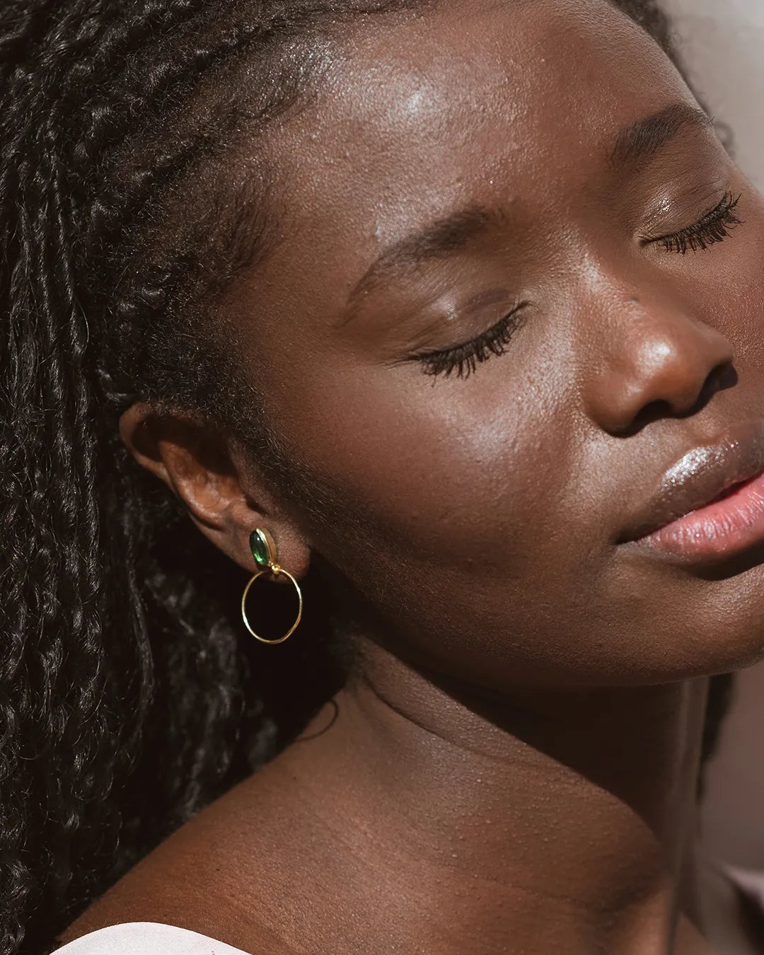 Ela Green Jade Earrings