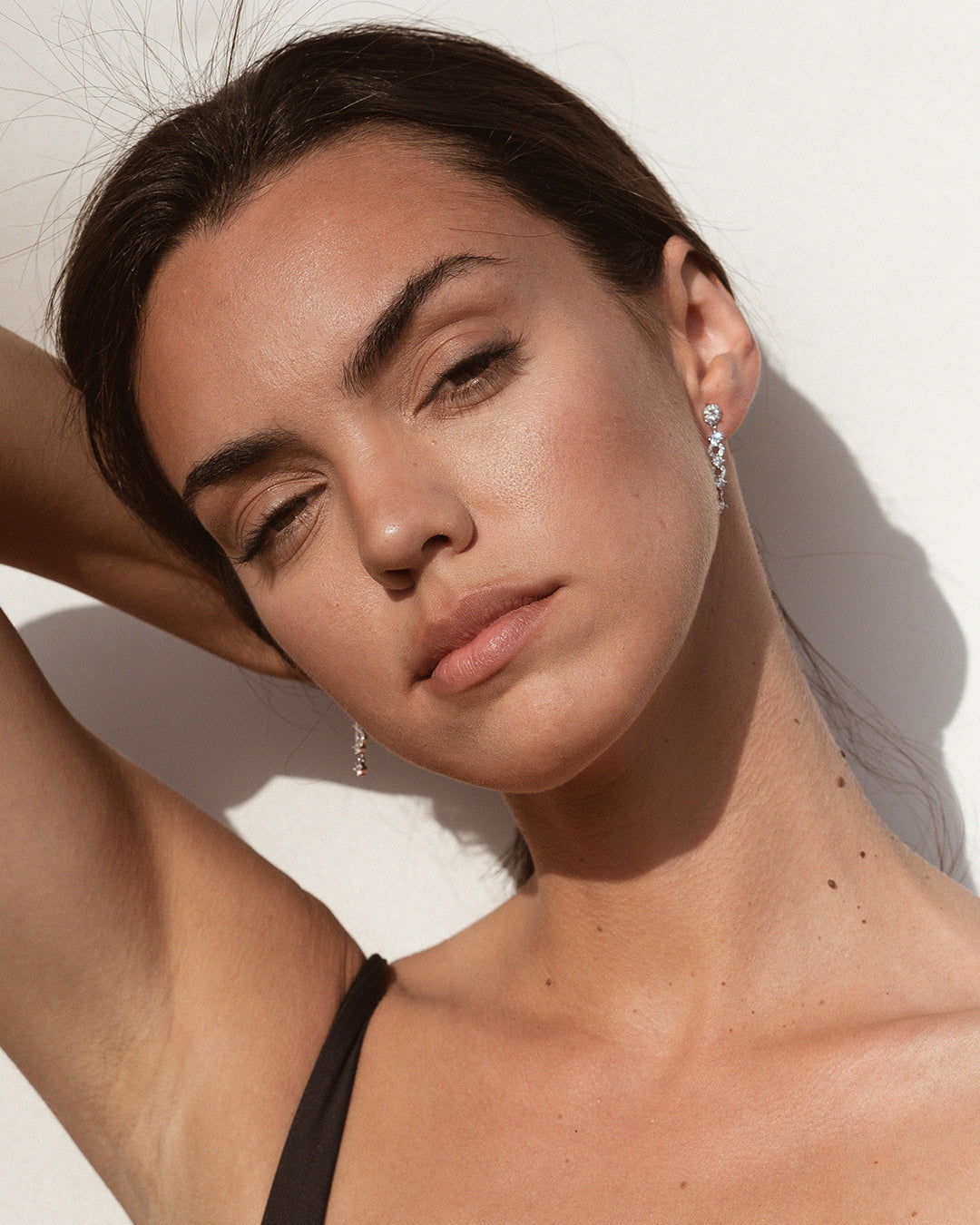 Breeze Long Silver Earrings