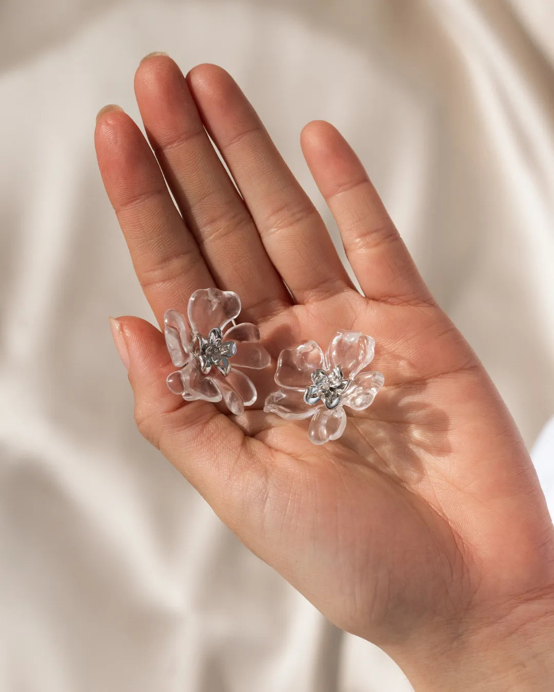 Flora Aware x Murona Silver Earrings