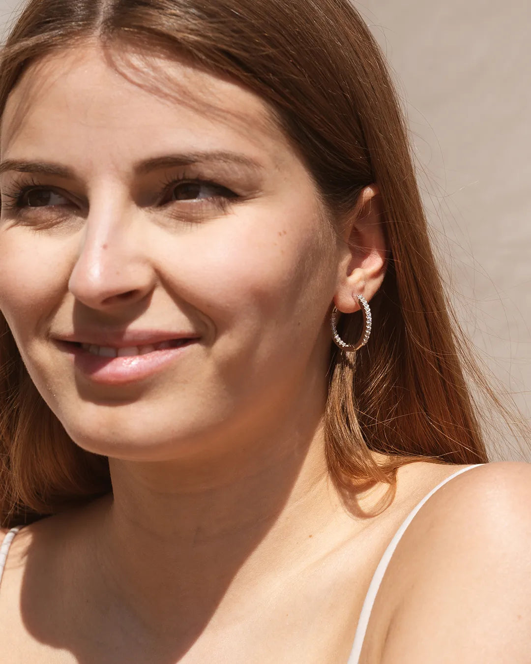 Silver Ideal Medium Hoops