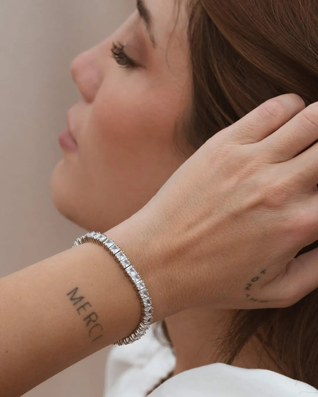 Silver Tennis Light Bracelet