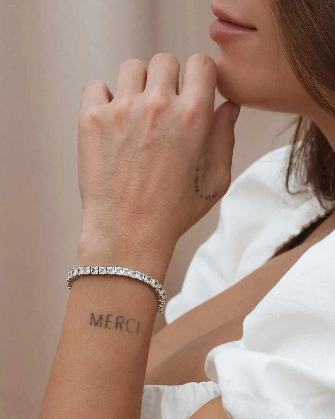 Silver Tennis Light Bracelet