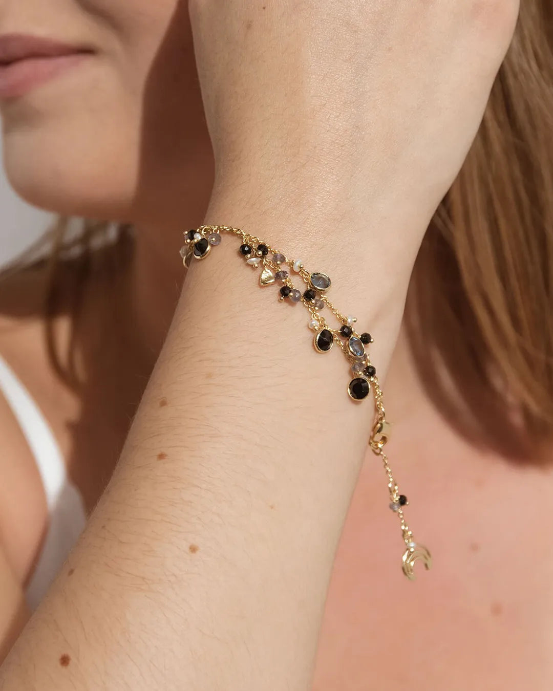 Black Spinel Amulet Bracelet