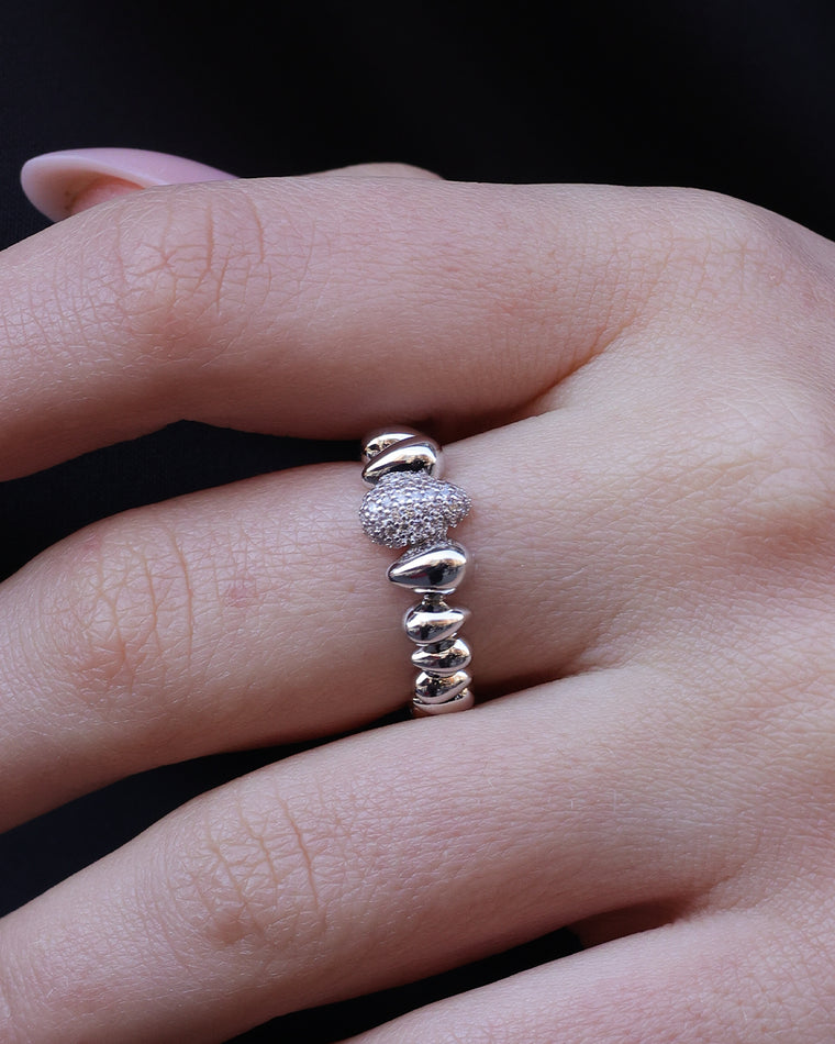 Anillo Plateado Cloud