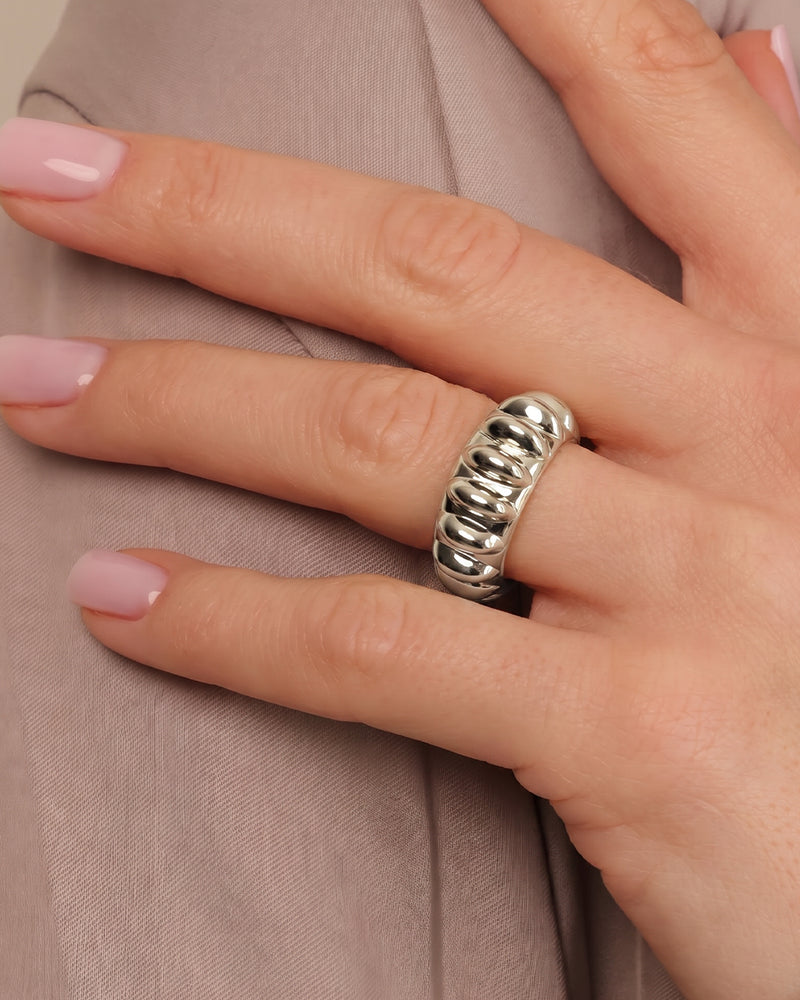 Anillo Plateado Marina