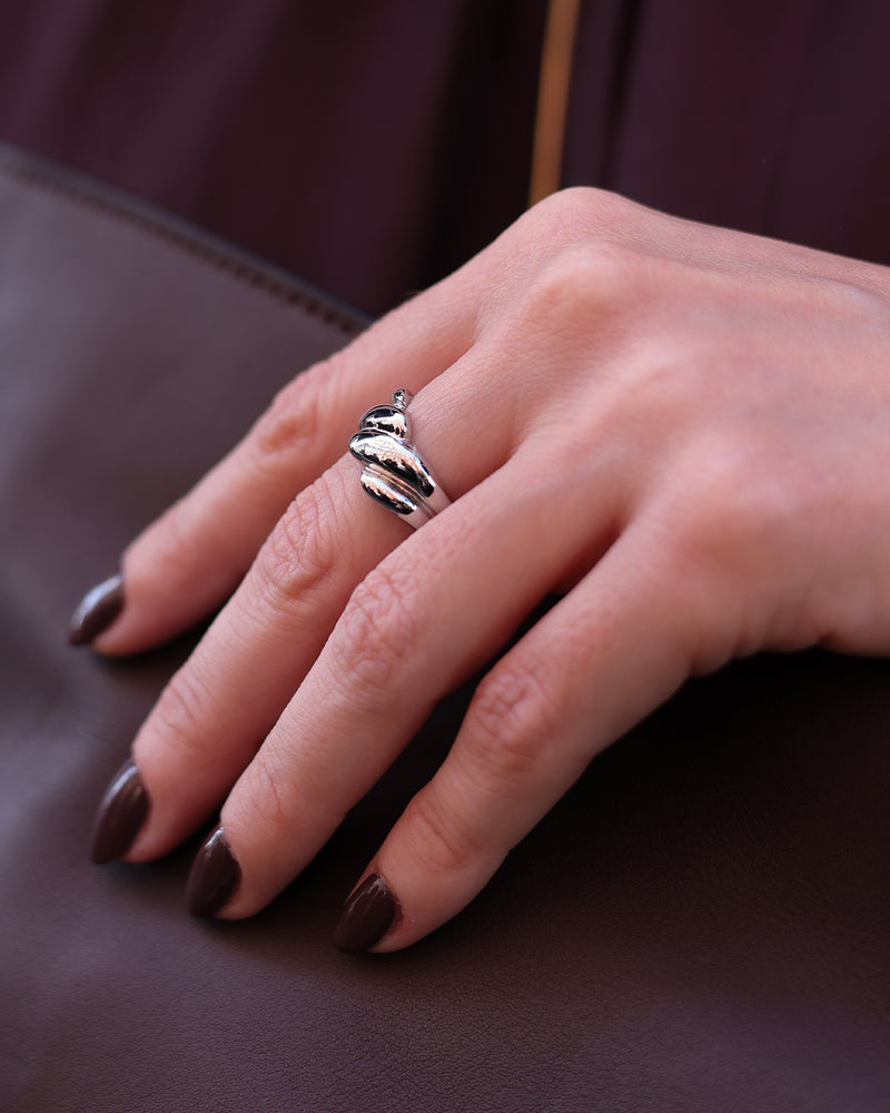 Anillo Plateado Aurora