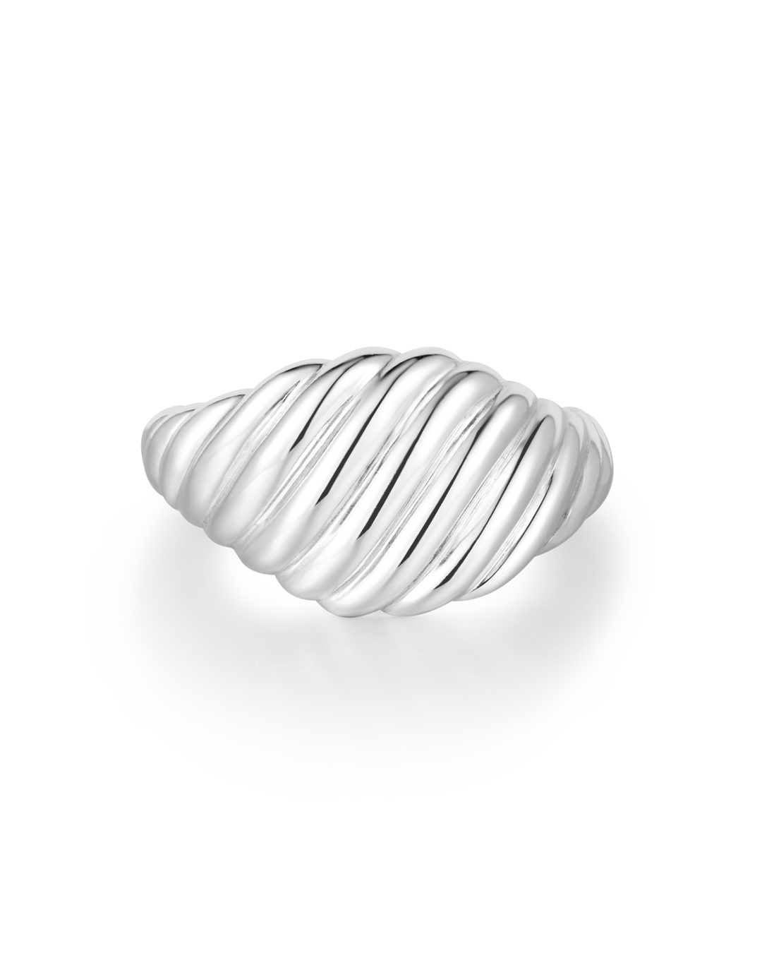 Anillo plateado Maude
