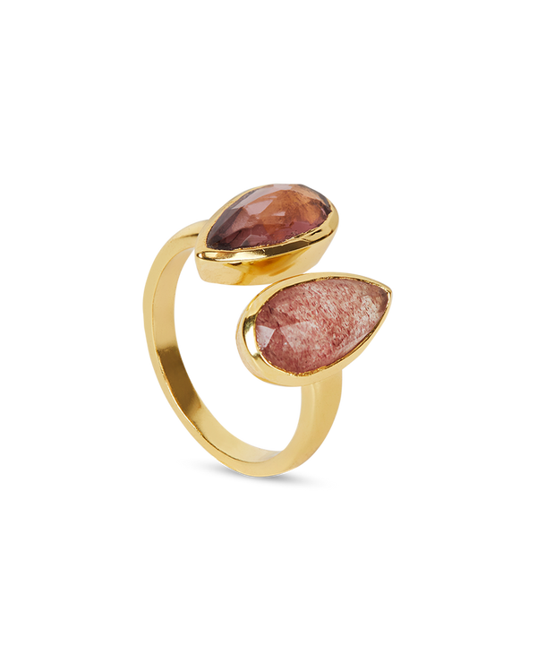 Anillo cuarzo rosa Coralie