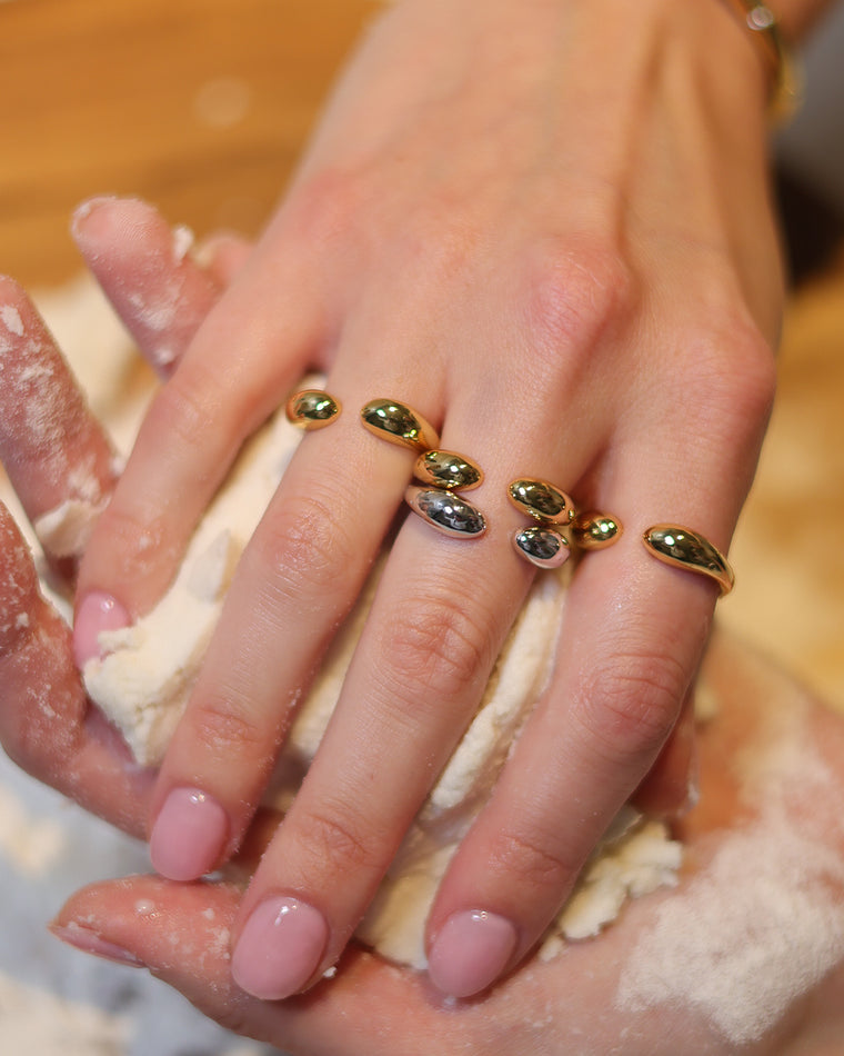 Anillo Drops Plateado