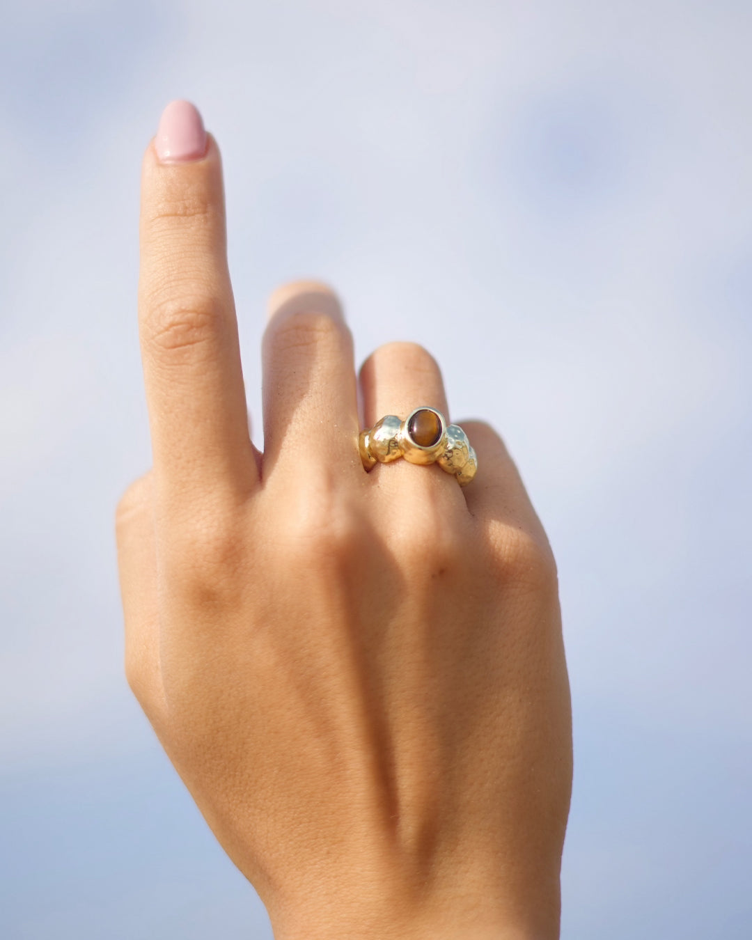 Anillo Ojo De Tigre Brunel