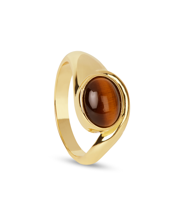 Anillo Ojo De Tigre Osiris