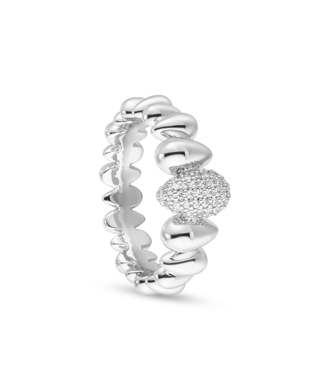 Anillo Plateado Cloud