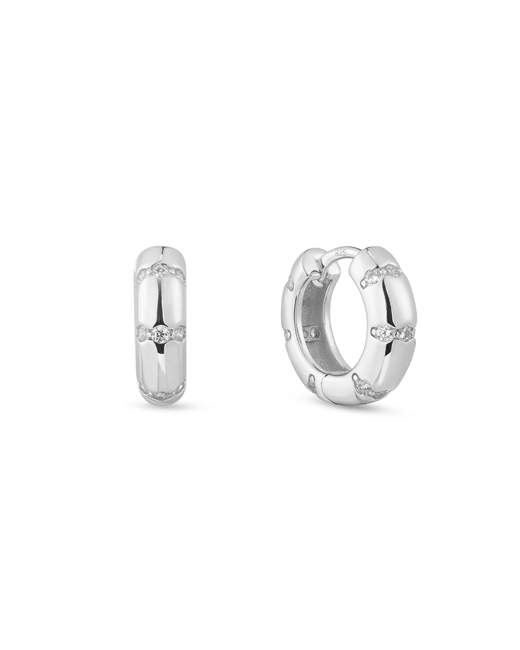 Aros Plateados Mist Small