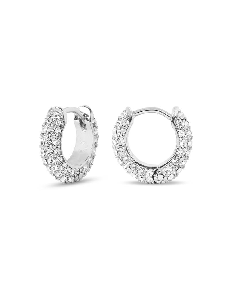 Chloe Small Silver Hoops