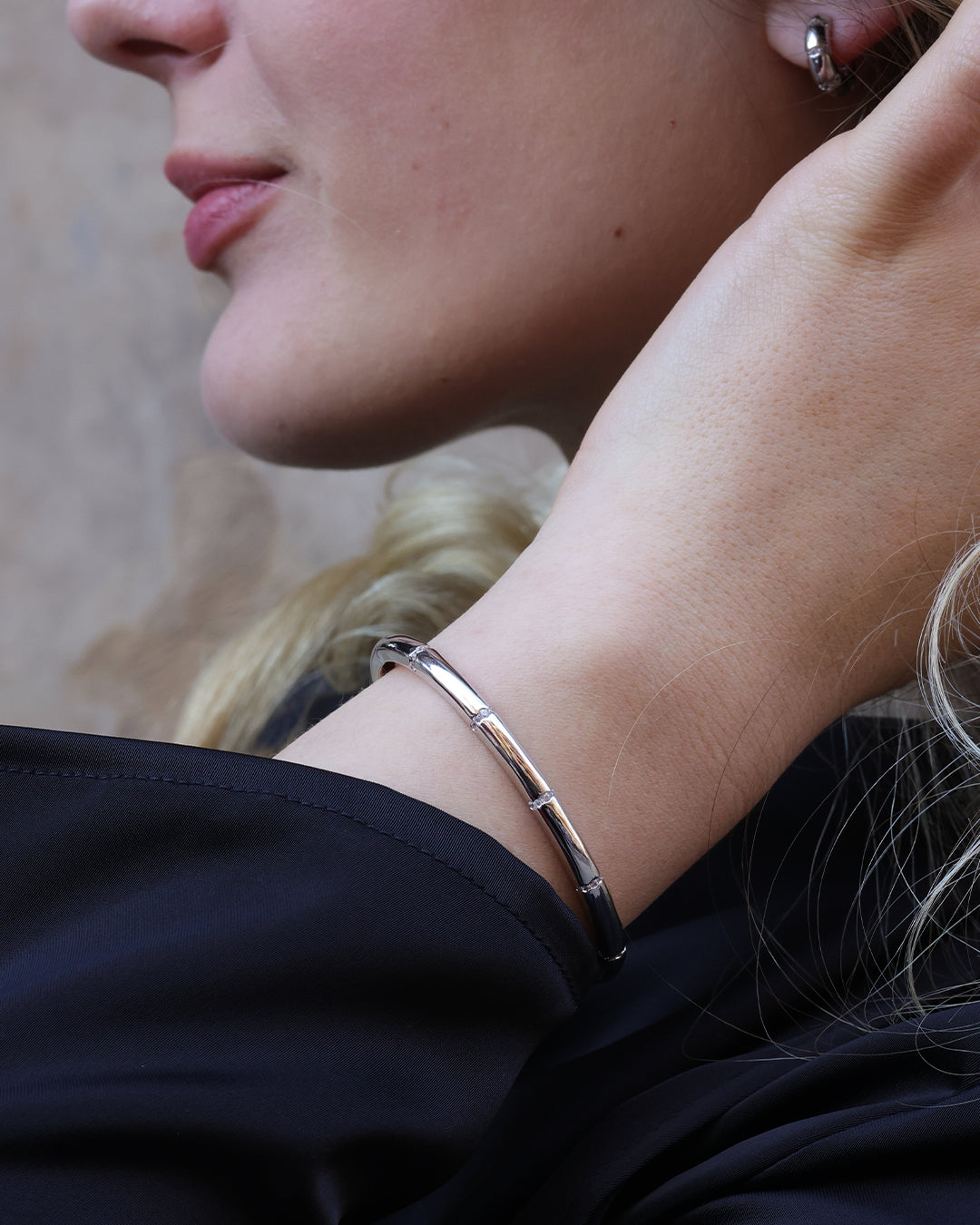 Brazalete Mist Plateado