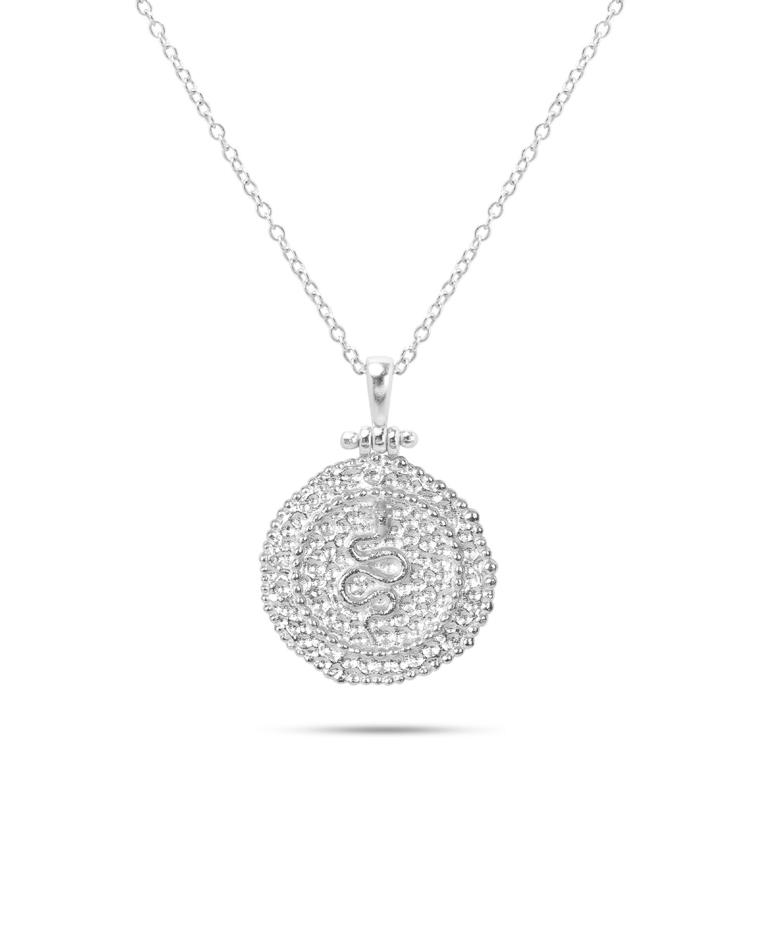 Silver Coin Mut Pendant