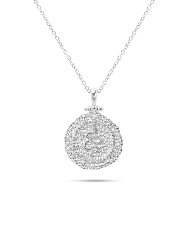 Colgante Plateado Moneda Mut
