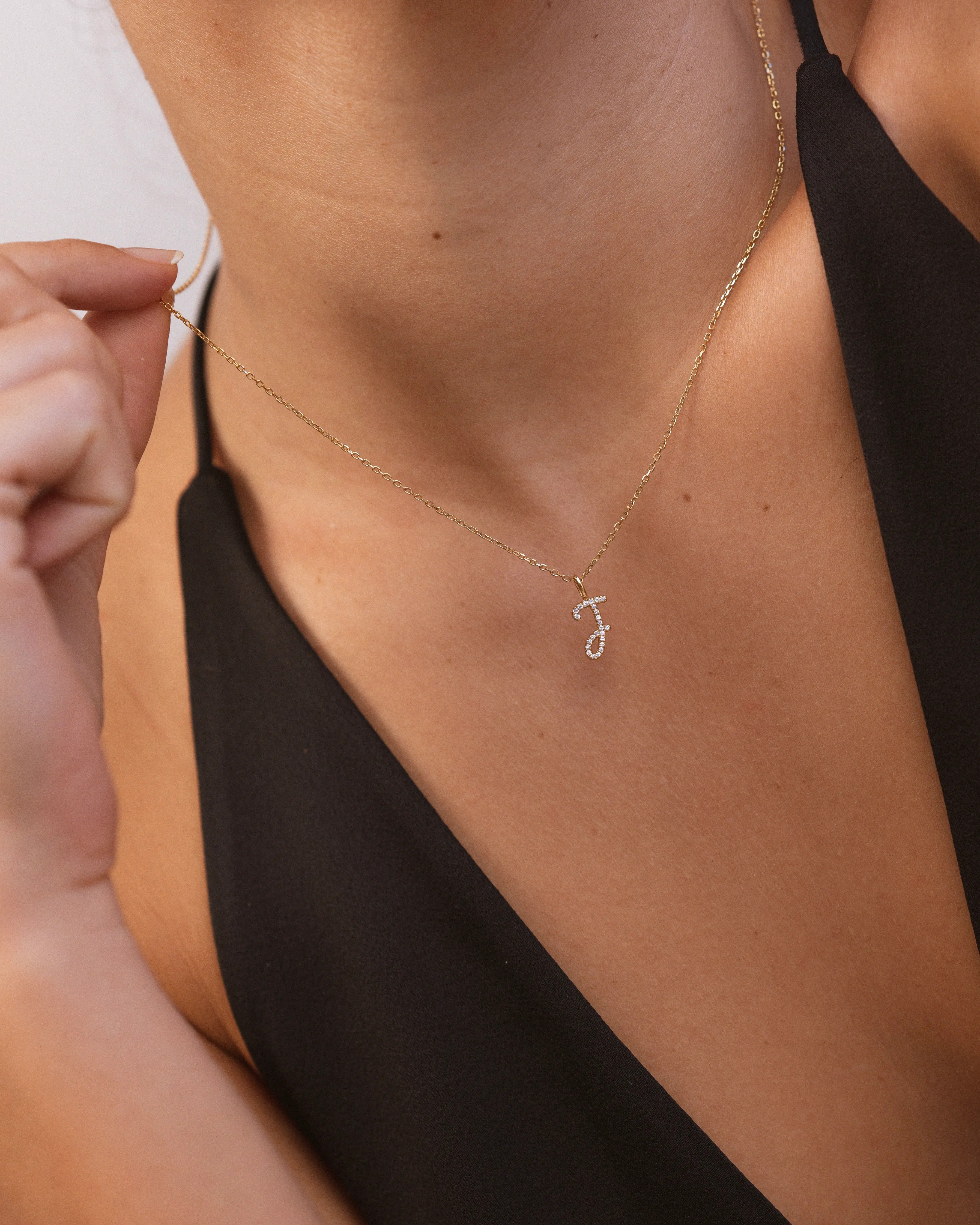 Letter J Necklace