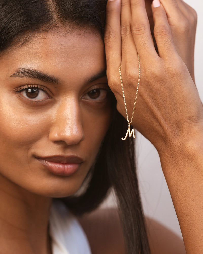 Letter M Necklace