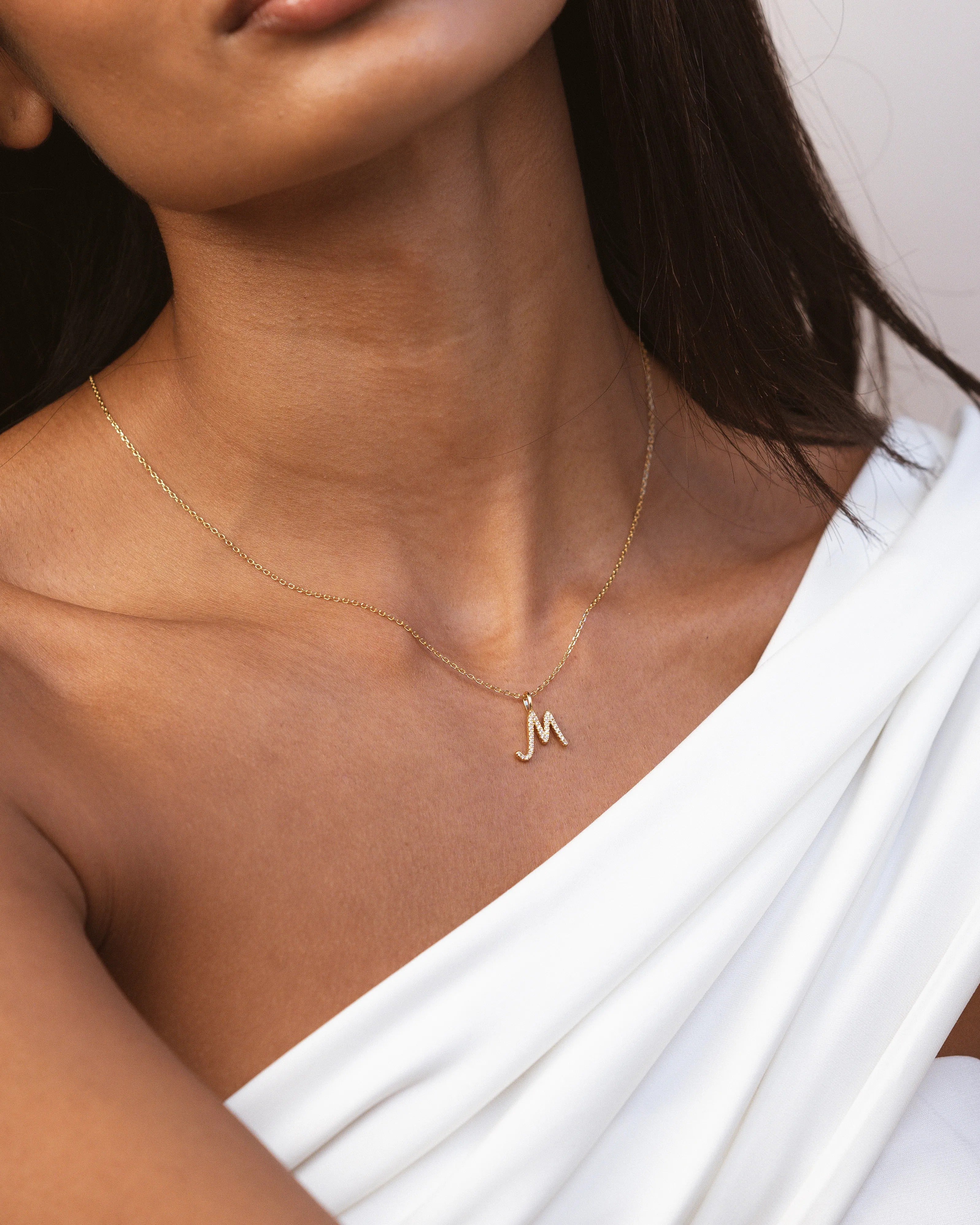 Letter M Necklace