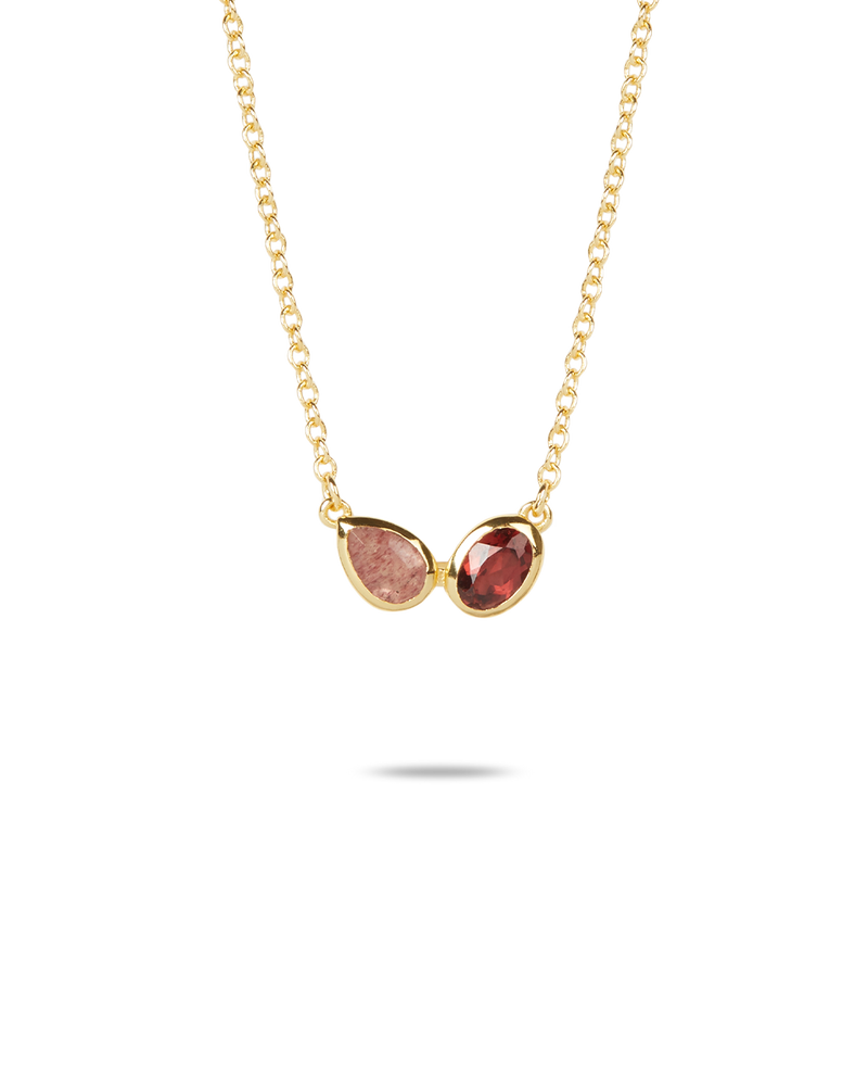 Cora Garnet Necklace