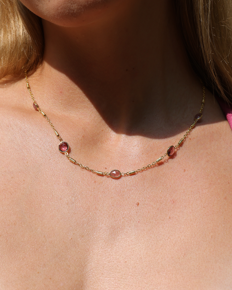 Coralie Rose Quartz Necklace
