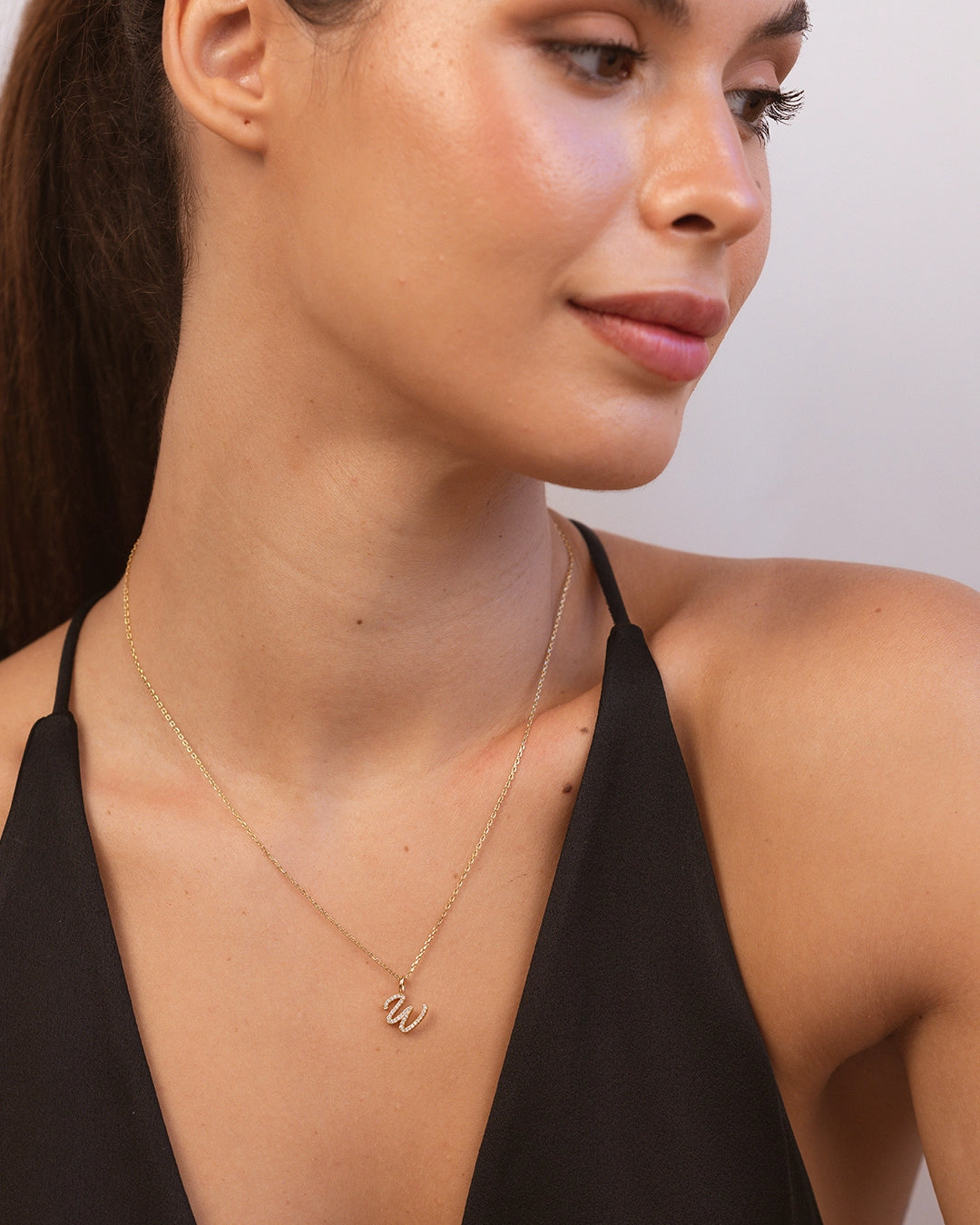 Letter W Necklace