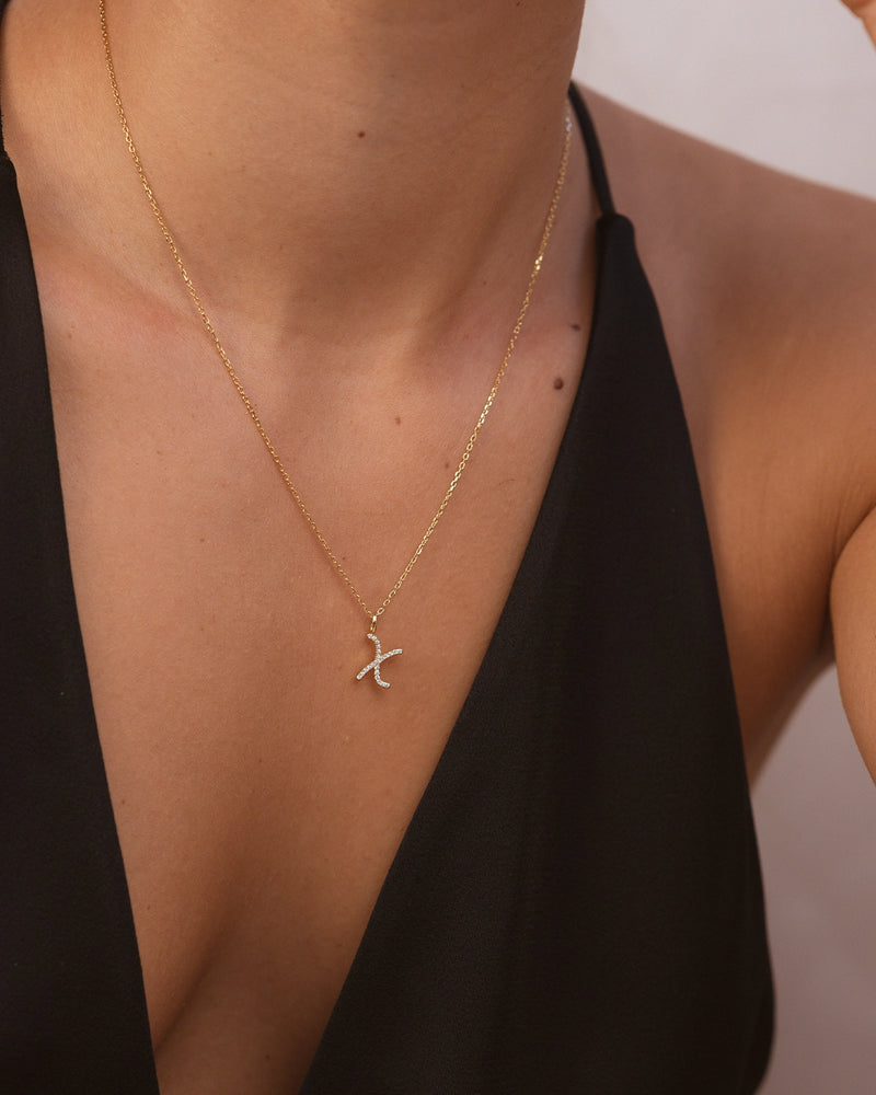 Letter X Necklace