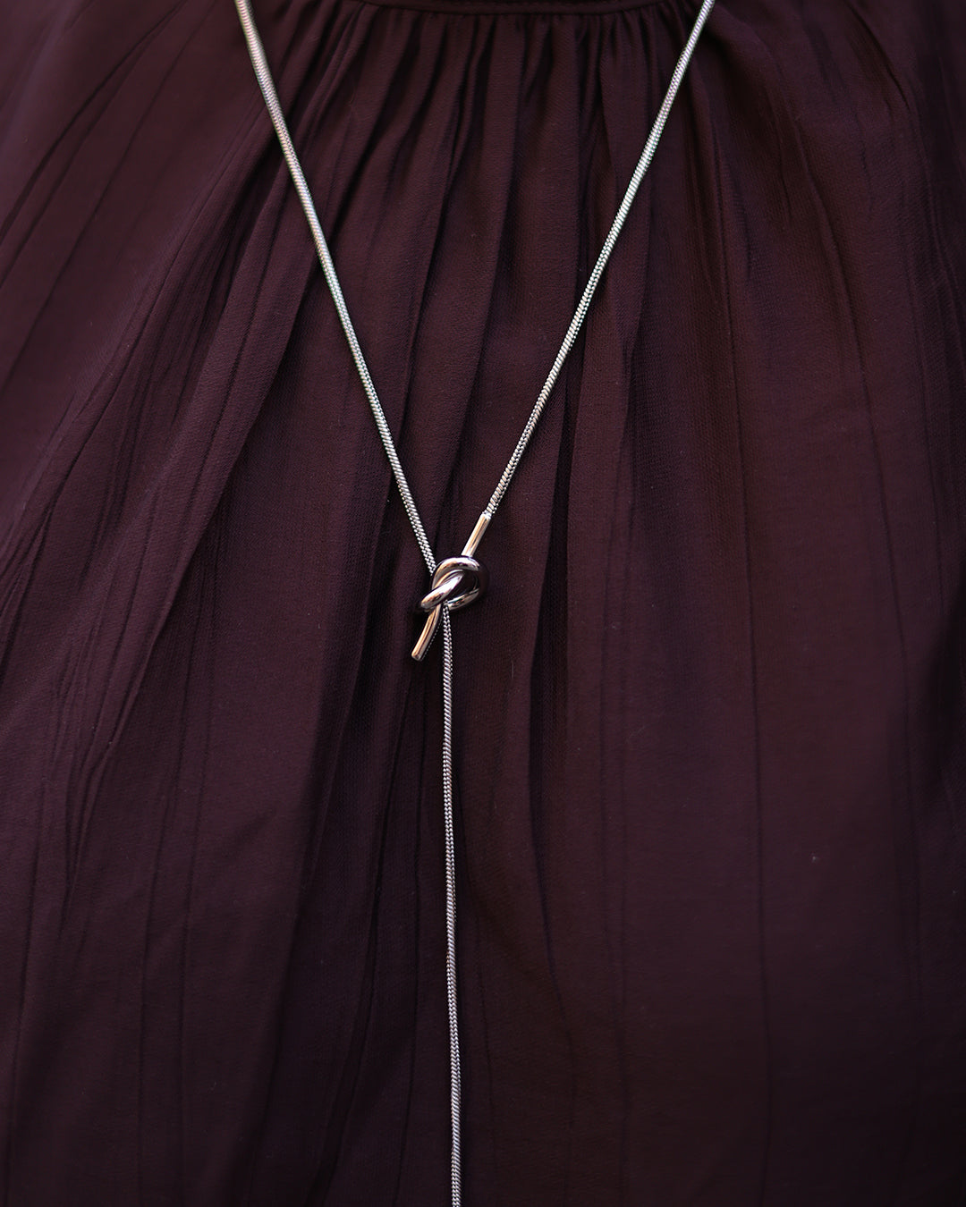 Collar Plateado Aura