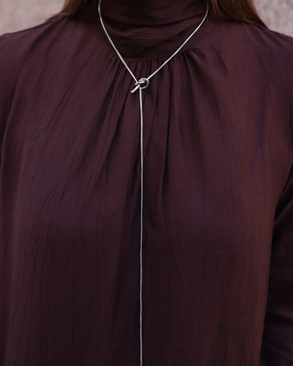 Collar Plateado Aura