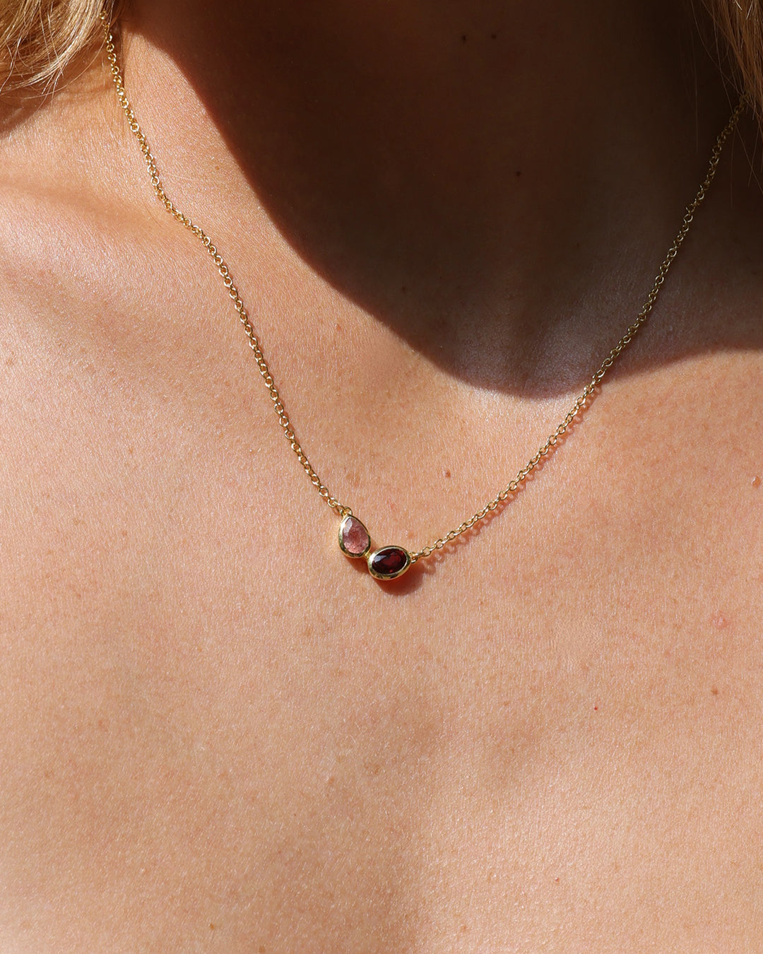 Cora Garnet Necklace
