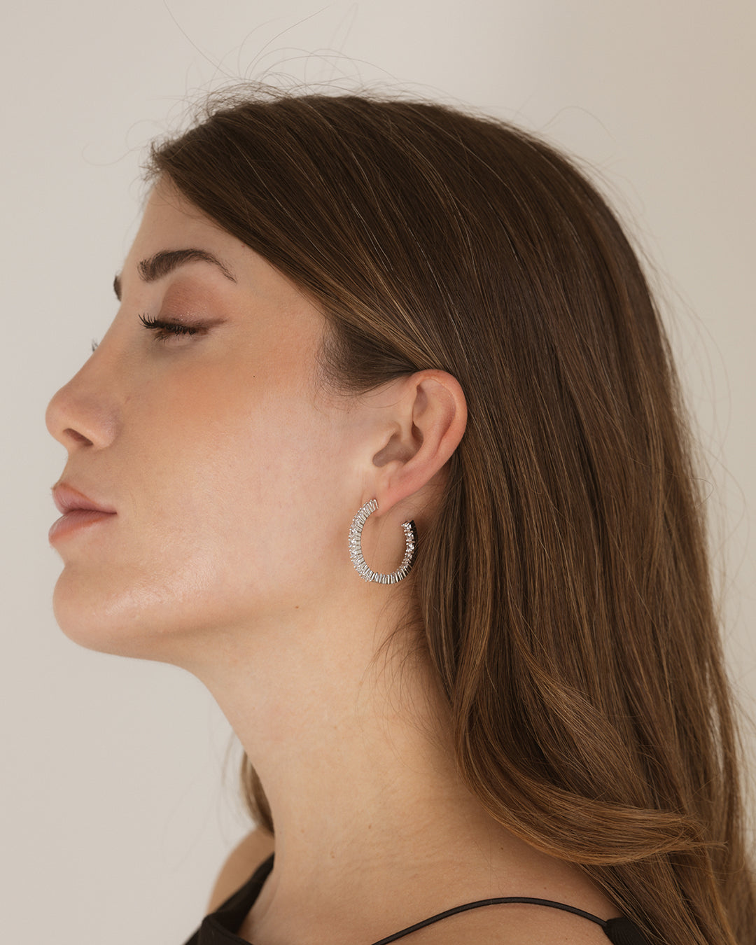 Malaga Silver Hoops