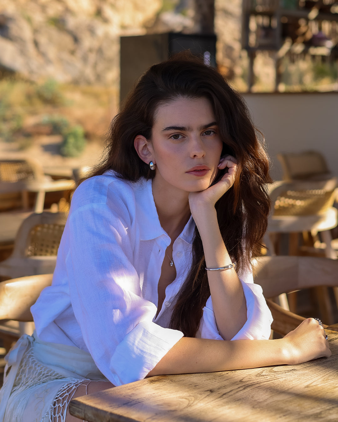 Collar Plateado Marina