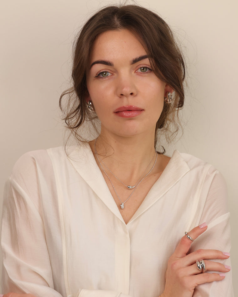 Anillo Drops Plateado