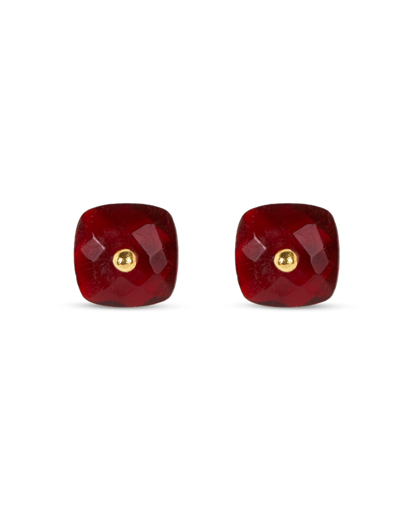 Nude Garnet Earrings