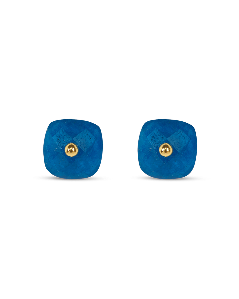 Nude Blue Jade Earrings