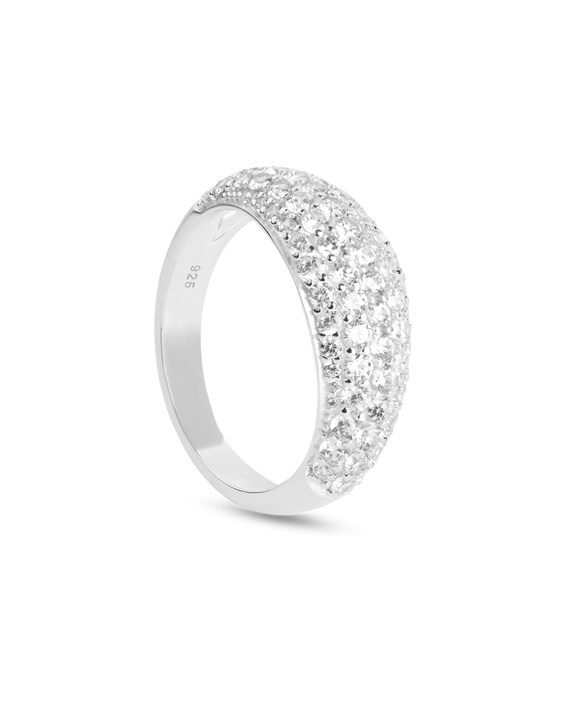 Pavé Éclat Silver Ring