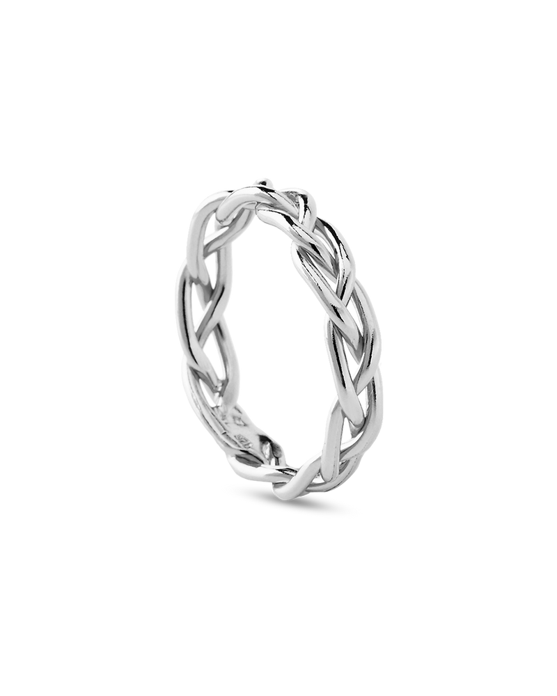 Braid Silver Ring