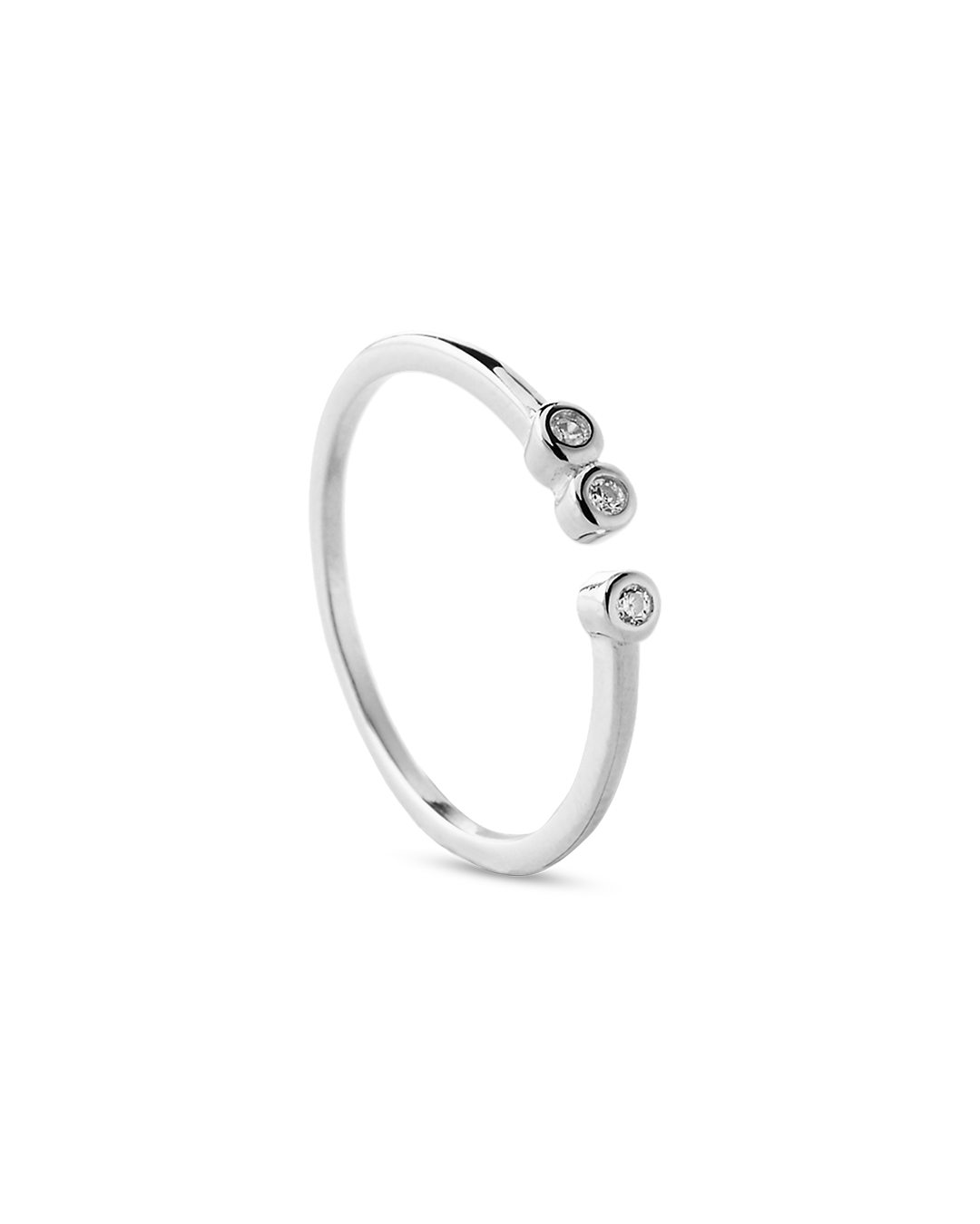 Coconut Zirconia Silver Ring