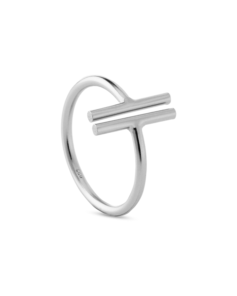 Silver Duo Ring