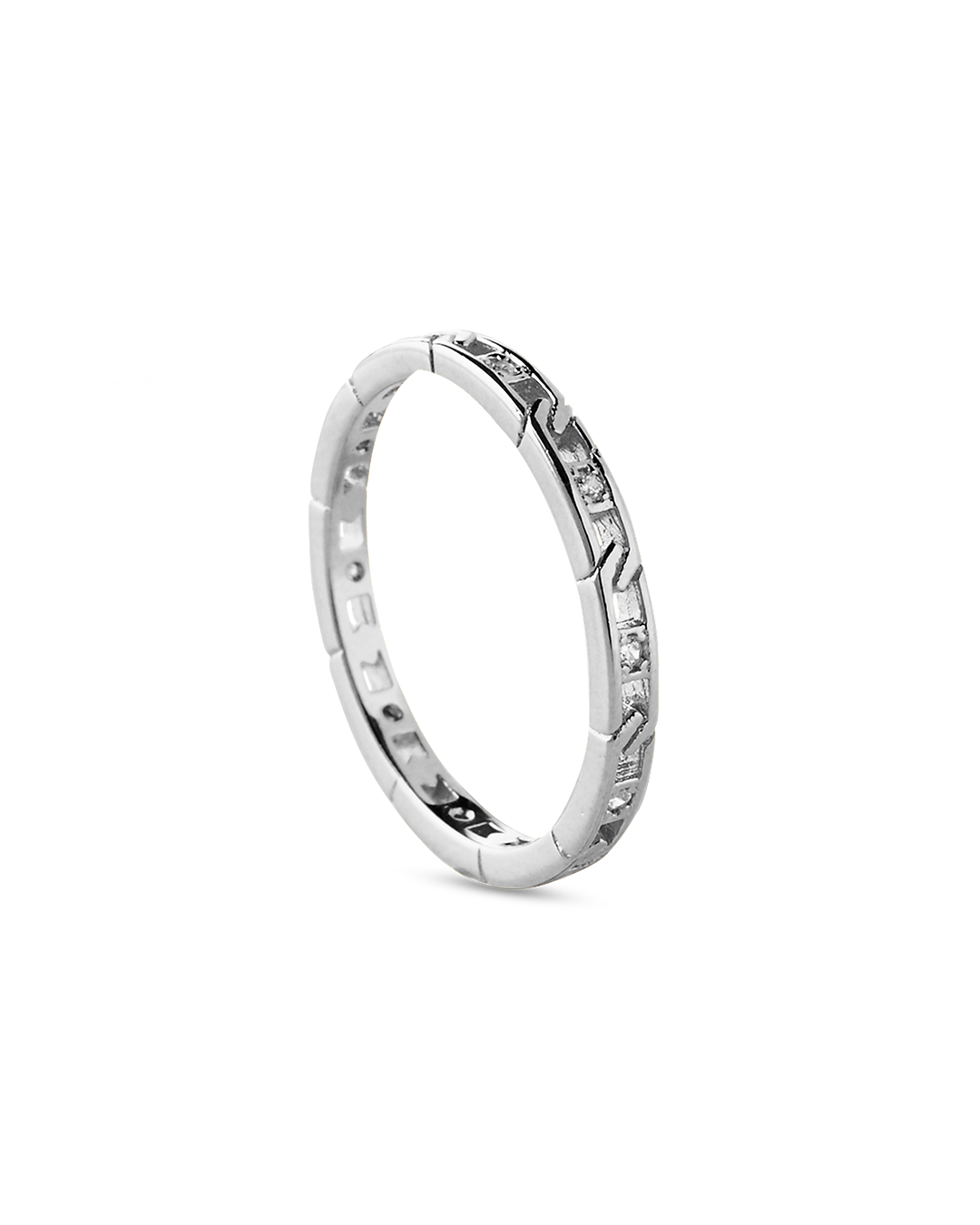 Anillo Plata Circonitas Etnia