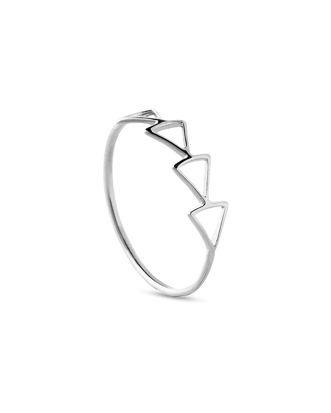 Anillo Plata Flechas Hollow