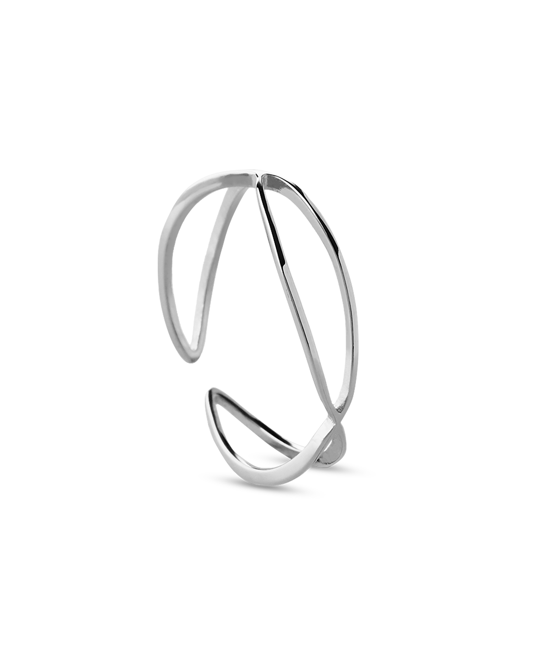 Hopper Waves Silver Ring
