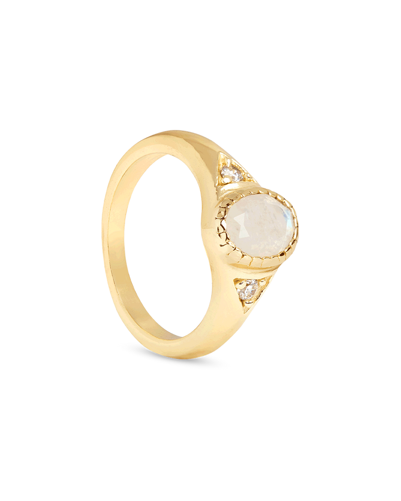 Anillo Piedra Lunar Boho