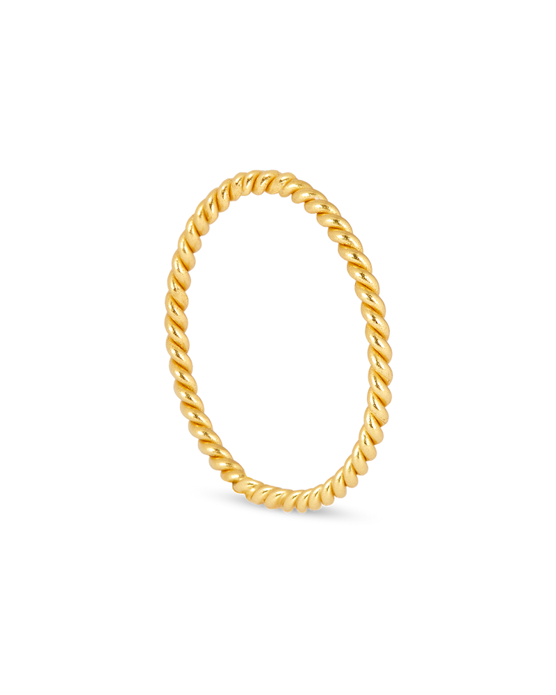 Golden Tress Ring - Braided