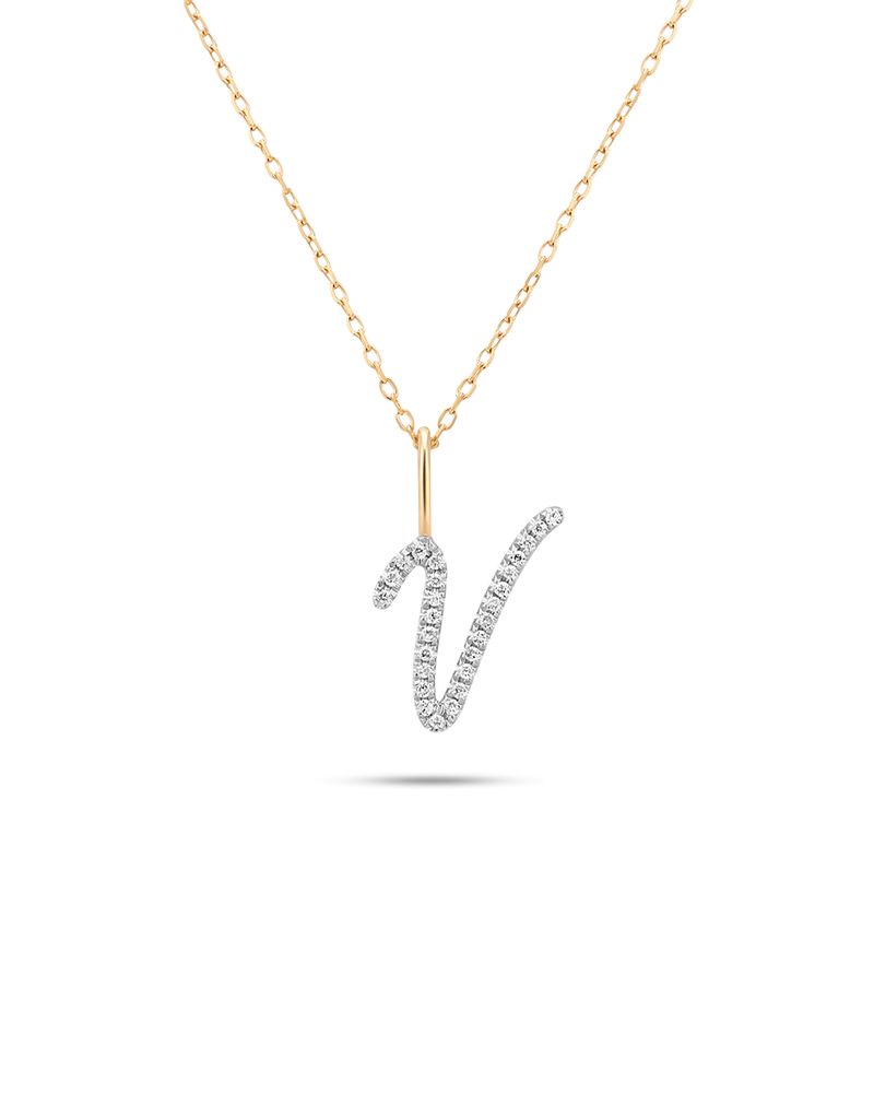 Letter V Necklace